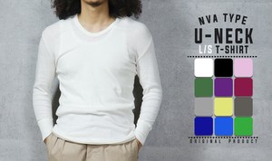 東ドイツタイプ Uネック L/S 長袖Tシャツ 12色