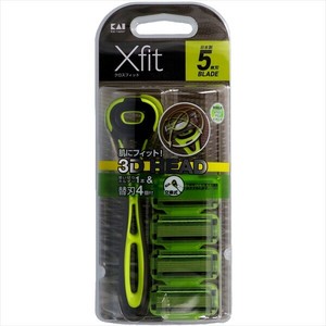 Xfit　敏感肌用　（替刃4個付）　スリムパック 【男性用カミソリ】