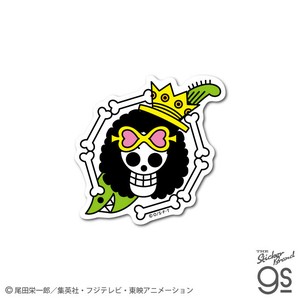 ワンピースステッカー ブルック海賊旗 ダイカットステッカー ONE PIECE ジャンプ 海賊 アニメ グッズ OPS77