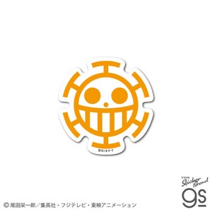 ワンピースステッカー ロー海賊旗 ダイカットステッカー ONE PIECE ジャンプ 海賊 アニメ グッズ OPS81