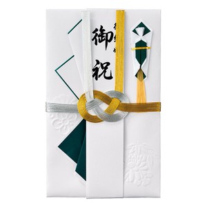 祝金封 金銀10本結切 青 短冊1枚入 祝儀袋