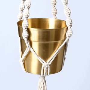 【マクラメ/コットン】□64497 MACRAME SINGLE S WHT