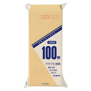 [封筒] マルアイ 徳用封筒 長形4号 50g/m2 100枚入