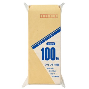 [封筒] マルアイ 徳用封筒 長形4号 70g/m2 100枚入