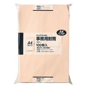 [封筒] マルアイ 事務用封筒 ピンク 角形2号 100g/m2 100枚入