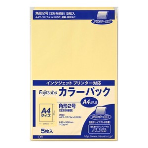 [封筒] マルアイ 藤壺カラーパック クリーム 角形2号 100g/m2