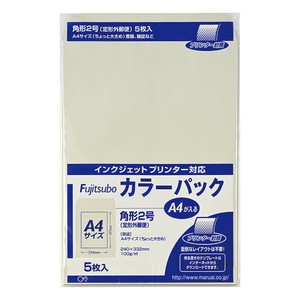 [封筒] マルアイ 藤壺カラーパック グレー 角形2号 100g/m2