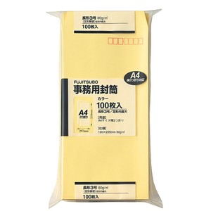 [封筒] マルアイ 事務用封筒 クリーム 長形3号 80g/m2 100枚入