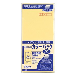 [封筒] マルアイ 藤壺カラーパック クリーム 長形3号 80g/m2