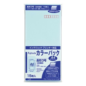 [封筒] マルアイ 藤壺カラーパック ウスミズ 長形3号 80g/m2