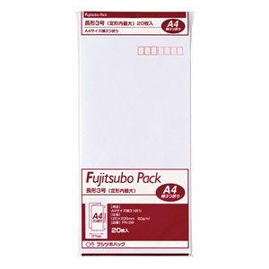 [封筒] マルアイ 藤壺クラフトパック ホワイト 長形3号 80g/m2