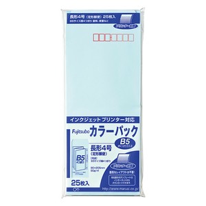 [封筒] マルアイ 藤壺カラーパック ウスミズ 長形4号 80g/m2