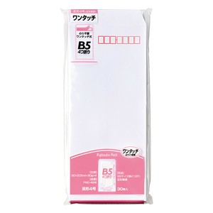 [封筒] マルアイ 藤壺クラフトパック ホワイト ワンタッチ 長形4号 80g/m2