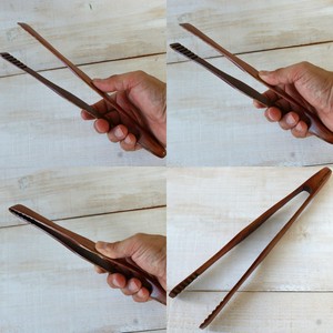 軽くて使い易い！【木製】wooden/木製トング　漆