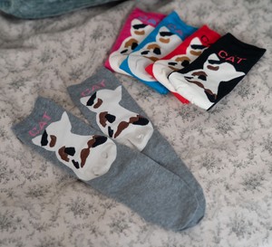 cat Series Behind Socks Made in Japan