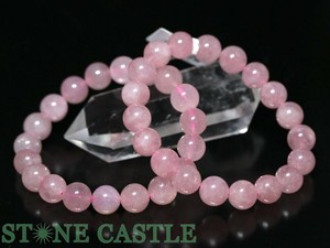 ☆高品質☆【ブレスレット】ディープローズクォーツ (3A) (約10〜10.5mm) 【天然石 パワーストーン】