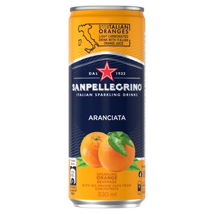 【サンペレグリノ】イタリアンスパークリングドリンク　アランチャータ（オレンジ）330ml