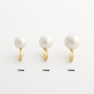 Pierced Earrings Titanium Post Cotton Made in Japan