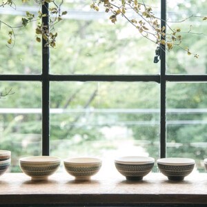 ライスボールL　茶碗　小鉢　日本製　陶器　翔風窯　千段　カンナ