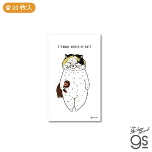 LMC-001/20枚入りメッセージカード【うららたん】/世にも不思議な猫世界