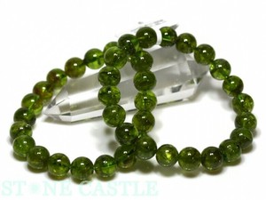 ☆高品質☆【ブレスレット】ペリドット (3A) (約9.5〜10mm) 【天然石 パワーストーン】