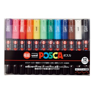 【(uni)三菱鉛筆】ポスカ　PC−1M  12色