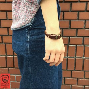Leather Bracelet Cattle Leather Made in Japan