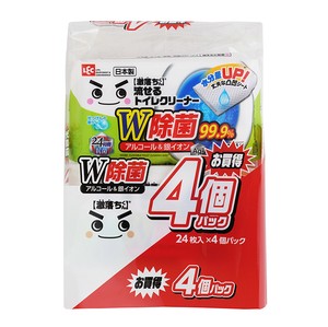 Antibacterial Toilet Cleaner (Flushable) 24 Sht X 4 pcs