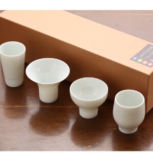 Kohyo Barware Gift Porcelain Mini Set of 4 Made in Japan