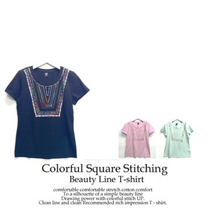 T-shirt Colorful Stitch