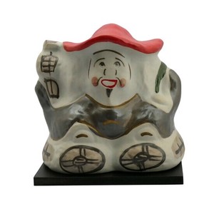 【特価品】大黒天　蚊やり器(蚊取りマット・敷板付)【日本製・萬古焼】＊