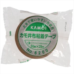 カモ井加工紙　布粘着テープNO．6200 【 包装・梱包 】