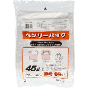 ワタナベ　UC−70　ベンリーパック　45L　半透明30枚 【 ゴミ袋・ポリ袋 】