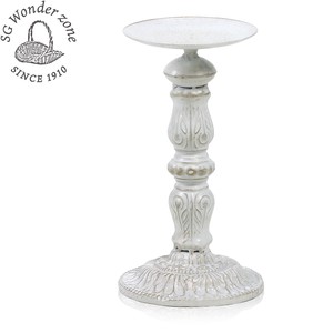 Object/Ornament Antique Candle Stand 19cm