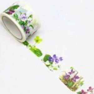 Washi Tape Washi Tape Violet Botanica 25mm