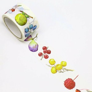 マスキングテープ　ボタニカル　秋の実　25mm×5m巻