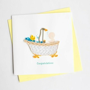 Baby Tub グリーティングカード ギフト お祝い プレゼント　カード　お手紙