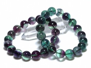 ☆高品質☆【ブレスレット】ファントムフローライト (5A) (約11〜11.5mm) 【天然石】