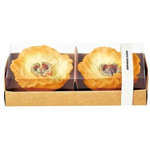 オレンジ ポピーキャンドル 北欧 雑貨 フラワー キャンドル　ろうそく