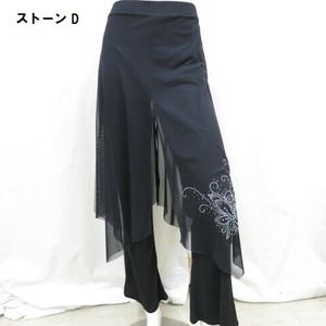 【★大人気再再再入荷★】メッシュストーン付二重パンツ（4柄）