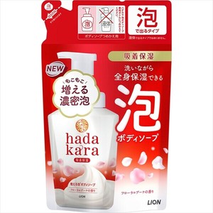 ライオン　ハダカラボデイソープ泡で出てくるタイプフローラルソープの香りつめかえ用【 ボディソープ 】