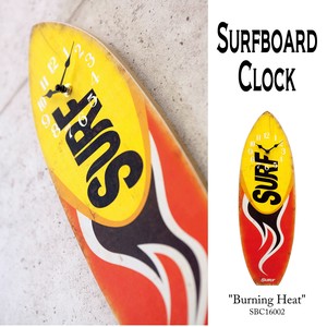 【SALE / 壁掛時計】サーフボードクロックSURF