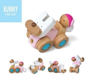 【処分価格】EQB BUNNY CAR【木製】【ジョイントブロック】【安全】
