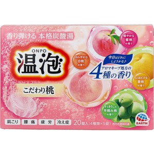 温泡 ONPO こだわり桃 20錠入【入浴剤】