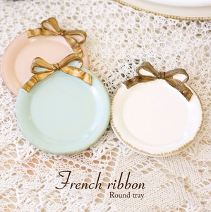 French Ribbon Round Tray
