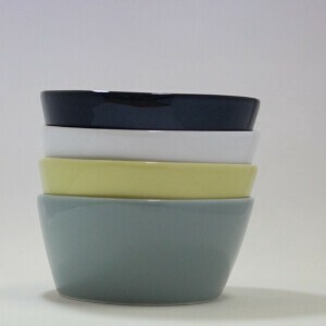 Hasami ware Side Dish Bowl Calla Lily Made in Japan