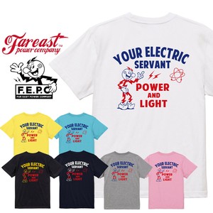 FAR EAST POWER COMPANY アメカジ YOUR ELECTRIC バックプリントTシャツ