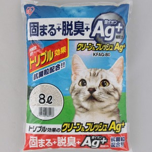 【アイリスオーヤマ　ペット用品・ペットフード　猫砂】　クリーン＆フレッシュ　Ag+