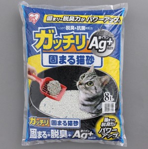 【アイリスオーヤマ　ペット用品・ペットフード　猫砂】　ガッチリ固まる猫砂Ag+