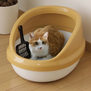 【アイリスオーヤマ　ペット用品・ペットフード　トイレ】　ネコのトイレハーフカバー